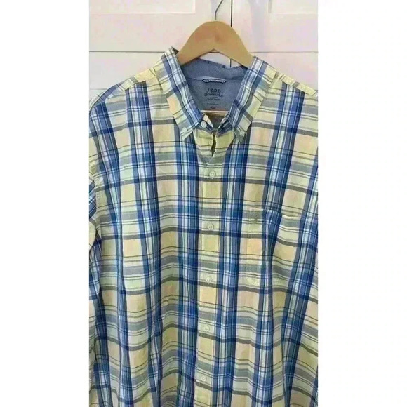 Izod Saltwater Relaxed Classic Seaport Poplin Mens Shirt Size XXL Pre-Owned - Picture 5 of 9